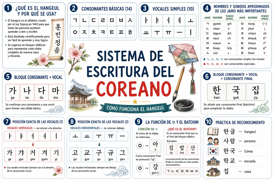 Página ilustrada del material