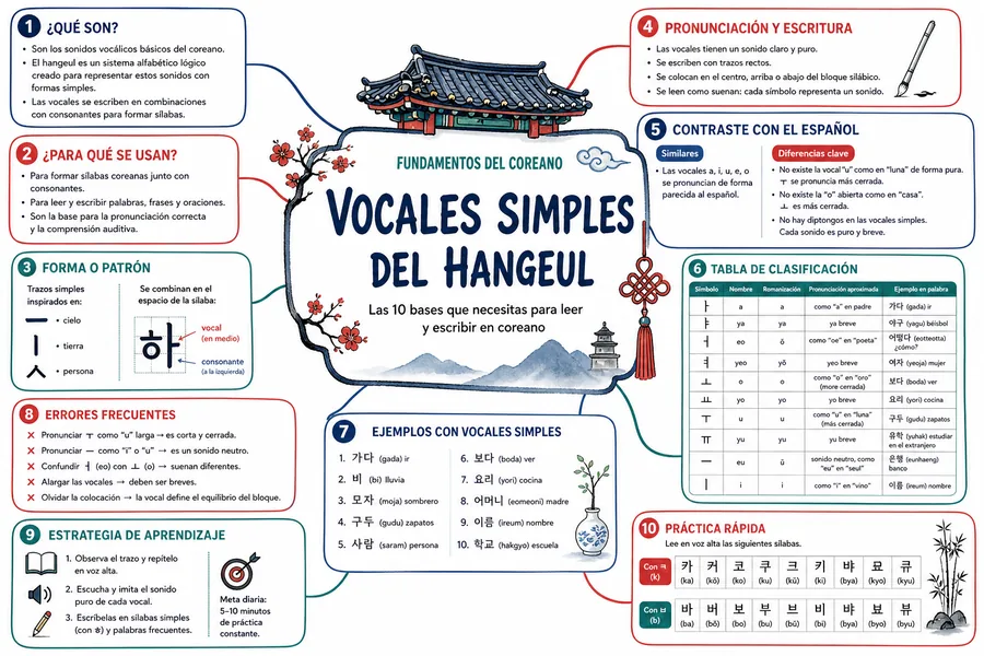 Página ilustrada del material