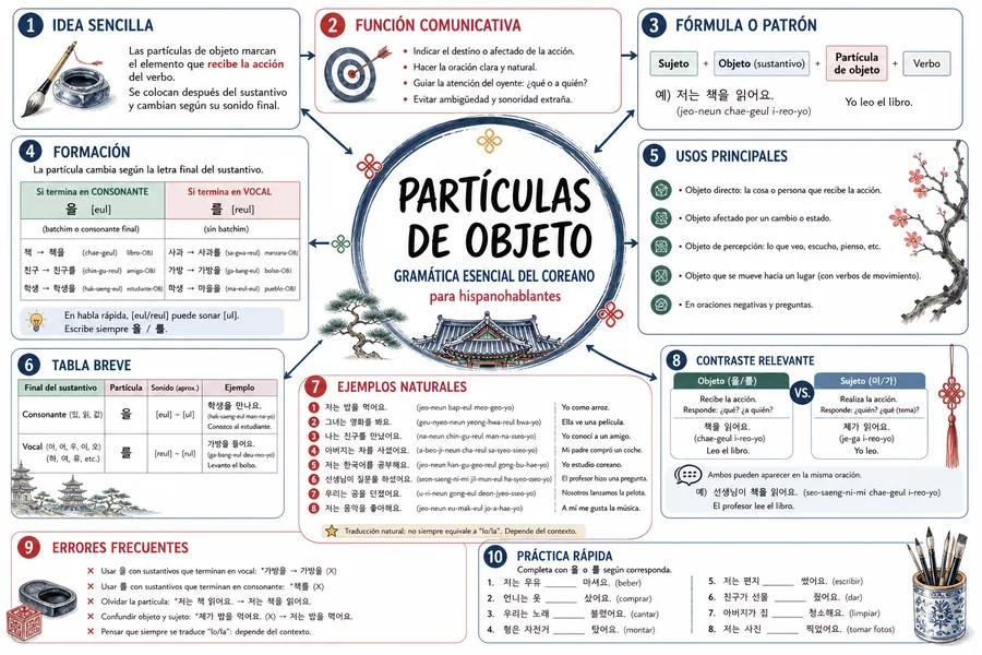 Página ilustrada del material